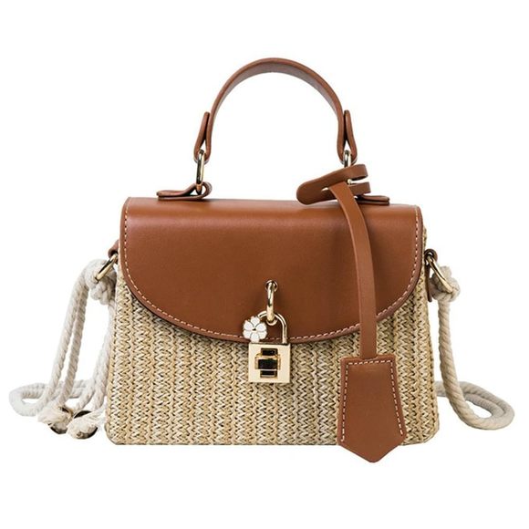Straw Square Bag Straw Beach Bags Rattan Purses Summer Straw o_o - Picture 1 of 9
